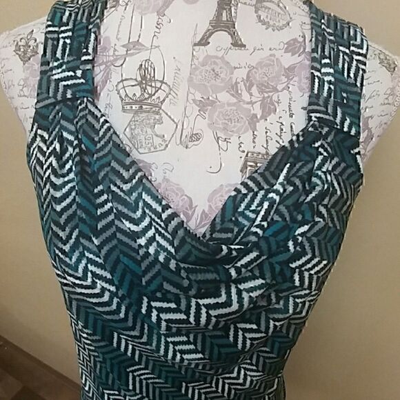 NWOT. WHBM MULTI COLOR COWL NECK - Picture 3 of 6